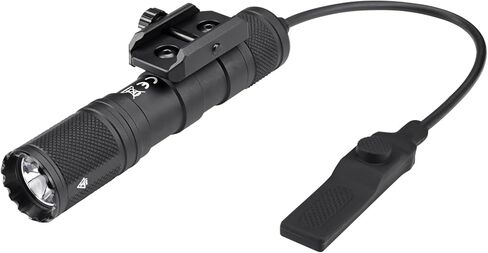 ACEBEAM G15 1800 لومن عالي قابل لإعادة الشحن مثبت على سكة Picatinny ومثبت على Mlok (غير متضمن) ضوء سلاح، رأس 1 بوصة فقط، مسافة شعاع 426 ياردة مصباح يدوي تكتيكي مع مفتاح ضغط عن بعد in Kuwait
