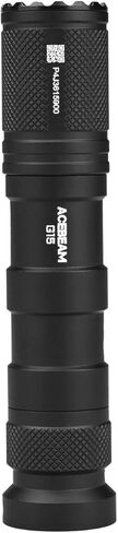 ACEBEAM G15 1800 لومن عالي قابل لإعادة الشحن مثبت على سكة Picatinny ومثبت على Mlok (غير متضمن) ضوء سلاح، رأس 1 بوصة فقط، مسافة شعاع 426 ياردة مصباح يدوي تكتيكي مع مفتاح ضغط عن بعد in Kuwait