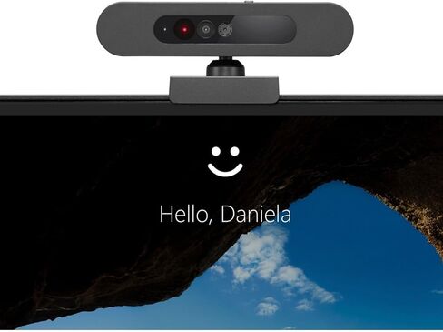 Lenovo 500 Full HD USB Webcam, Black in Saudi Arabia