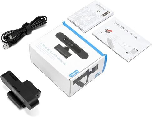 Lenovo 500 Full HD USB Webcam, Black in Saudi Arabia