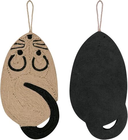Cat Scratcher Pad Natural Sisal Cat Scratcher Mat Cat Floor Scratching Pad Rug Grinding Claws Cute Hanging Mat Cat Sleeping Pad Protecting Furniture Carpets for Indoor Cats in Kuwait