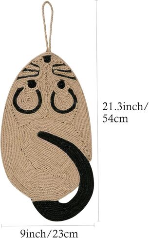 Cat Scratcher Pad Natural Sisal Cat Scratcher Mat Cat Floor Scratching Pad Rug Grinding Claws Cute Hanging Mat Cat Sleeping Pad Protecting Furniture Carpets for Indoor Cats in Kuwait