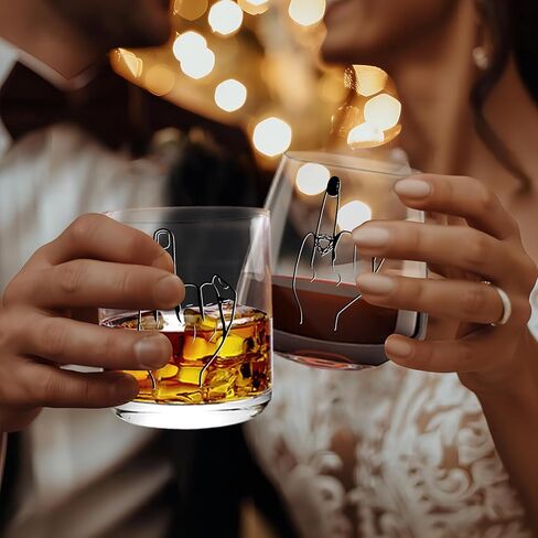 Wedding Gifts for Couples 2024, Wifey Hubby Wedding Glass, Congratulations Gift Box, Cool Bridal Shower Gifts for Engagement Wedding Anniversary for Her Him Newlywed Couples Bride Groom Mr and Mrs in Kuwait