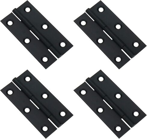 Cabinet Hinges Mcredy Brass Hinge Black 1 Inch Butt Hinge Small Butt Hinges for Wooden Box Pack of 2 in Saudi Arabia