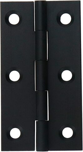 Cabinet Hinges Mcredy Brass Hinge Black 1 Inch Butt Hinge Small Butt Hinges for Wooden Box Pack of 2 in Saudi Arabia