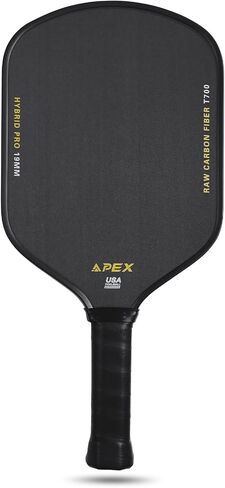 Pickleball Paddle, T700 Raw Carbon Fiber Pickleball Paddle with 16mm Polypropylene Honeycomb Core and Shock-Absorbing Grip, Pickleball Racket for Adults in Saudi Arabia