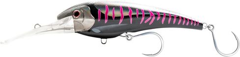 Nomad Design DTX Minnow Sinking Lure - Black Pink Mackerel 220mm in Saudi Arabia