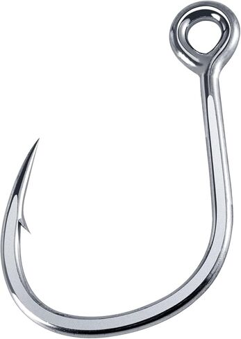 Dr.Fish 10 Pack Inline Single Hooks Welded Replacement Fishing Hooks for Hard Lures Circle Hooks Saltwater Fishing Tackle #4-#9/0 in Kuwait