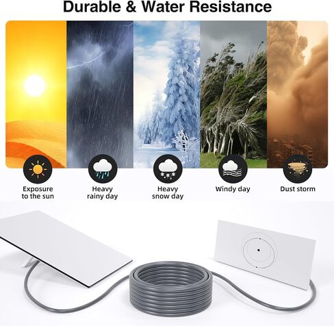 Starlink Gen 3 Cable, 46M/150FT Replacement Standard V3 Cable Extension Waterproof Outdoor Cable for Starlink in Saudi Arabia