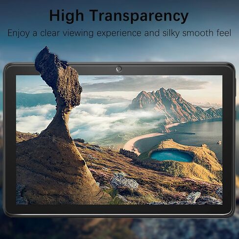 MAYtobe [واقي شاشة مكون من قطعتين لـ Fire HD 10 2021 / Fire HD 10 Plus 2023 (10.1 بوصة) زجاج مقسى، بدون فقاعات، مقاوم للخدش، سهل التركيب in Kuwait