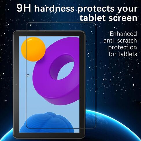 MAYtobe [واقي شاشة مكون من قطعتين لـ Fire HD 10 2021 / Fire HD 10 Plus 2023 (10.1 بوصة) زجاج مقسى، بدون فقاعات، مقاوم للخدش، سهل التركيب in Kuwait