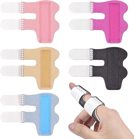 Finger Splints, 5pcs Color Finger Brace Finger Stabilizer for Broken Fingers Straightening Arthritis Knuckle Immobilization in Saudi Arabia