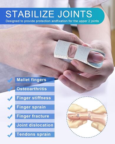 Finger Splints, 5pcs Color Finger Brace Finger Stabilizer for Broken Fingers Straightening Arthritis Knuckle Immobilization in Saudi Arabia