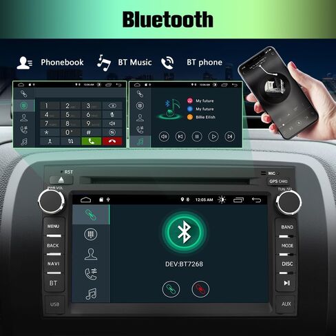 ستيريو راديو السيارة AWESAFE لسيارة Chevy Silverado Tahoe Traverse GMC Sierra Yukon مع ملاحة GPS بلوتوث in Saudi Arabia