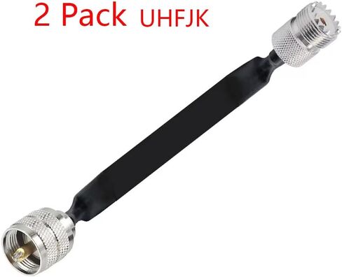 2 Pieces 30cm Door/Window Pass Through Flat Coaxial Cable SO239 UHF Female to PL259 Male 50 Ohm RF Coax Pigtail Cable 2 Pack 12 inch pl-259 in Saudi Arabia