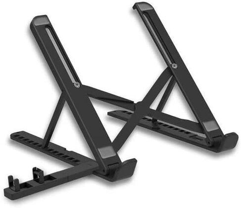 Laptop Stand，Portable Laptop Stand，Works with Most notebooks 13 Levels Adjustable（10-17"） (White) in Saudi Arabia