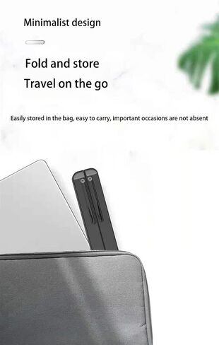 Laptop Stand，Portable Laptop Stand，Works with Most notebooks 13 Levels Adjustable（10-17"） (White) in Saudi Arabia