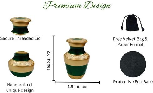 Stone Finish Cremation Urns for Human Ashes, Decorative Urns, Small Keepsake Urns, Handcrafted Small Funeral Urns, Red in Saudi Arabia