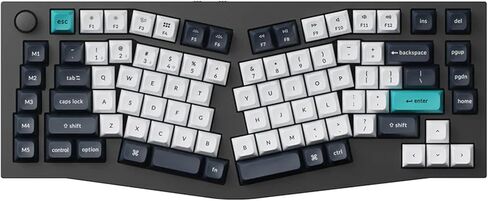 Keychron Q10 Max Alice 75% تخطيط لوحة مفاتيح ميكانيكية لاسلكية مخصصة مع مقبض، QMK/VIA قابلة للبرمجة 2.4 جيجا هرتز/بلوتوث/سلكية RGB بإضاءة خلفية من الألومنيوم مريحة لنظام التشغيل Mac Windows، مفتاح Gateron الأحمر in Saudi Arabia