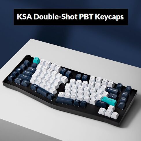 Keychron Q10 Max Alice 75% تخطيط لوحة مفاتيح ميكانيكية لاسلكية مخصصة مع مقبض، QMK/VIA قابلة للبرمجة 2.4 جيجا هرتز/بلوتوث/سلكية RGB بإضاءة خلفية من الألومنيوم مريحة لنظام التشغيل Mac Windows، مفتاح Gateron الأحمر in Saudi Arabia
