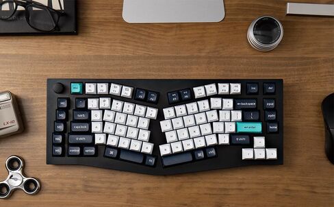 Keychron Q10 Max Alice 75% تخطيط لوحة مفاتيح ميكانيكية لاسلكية مخصصة مع مقبض، QMK/VIA قابلة للبرمجة 2.4 جيجا هرتز/بلوتوث/سلكية RGB بإضاءة خلفية من الألومنيوم مريحة لنظام التشغيل Mac Windows، مفتاح Gateron الأحمر in Saudi Arabia