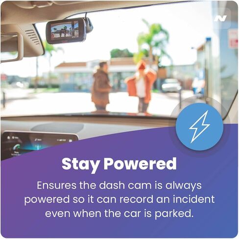 Nextbase Series 2 OBD Power Cable for Dash Camera - Plug & Play Dash Cam Power Cord, OBD USB Cable Compatible w/All Dash Cams (Except iQ) w/LED Indicator, 196" Long in Saudi Arabia