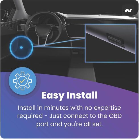 Nextbase Series 2 OBD Power Cable for Dash Camera - Plug & Play Dash Cam Power Cord, OBD USB Cable Compatible w/All Dash Cams (Except iQ) w/LED Indicator, 196" Long in Saudi Arabia