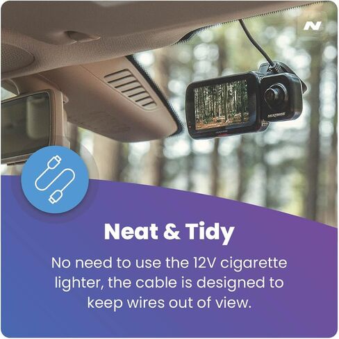 Nextbase Series 2 OBD Power Cable for Dash Camera - Plug & Play Dash Cam Power Cord, OBD USB Cable Compatible w/All Dash Cams (Except iQ) w/LED Indicator, 196" Long in Saudi Arabia