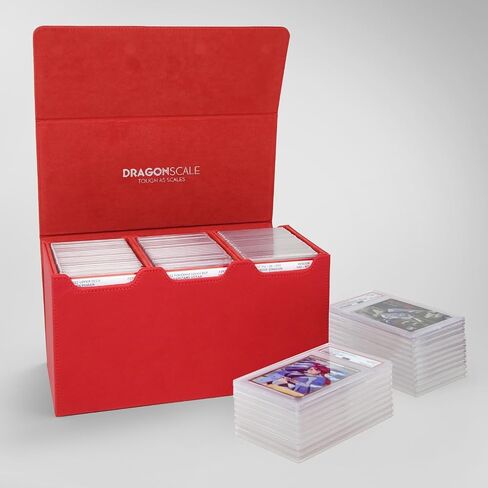 Premium Leather Double-Row Graded Card Slab Storage Case | PSA BGS CGC | Durable & Waterproof Slab Case Holder for Graded Sports & Trading Cards | Holds up to 40 PSA Slabs (Black) in Saudi Arabia