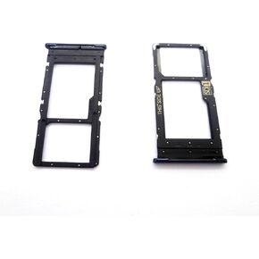2X Single Sim Card Tray Holder Socket Slot Holder Replacement Compatible with Motorola Moto One 5G / G 5G Plus (Blue)