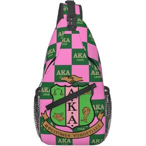 Sorority Gifts Paraphernalia Sling Bag Crossbody Travel Hiking Chest Backpack Shoulder Daypack For Women