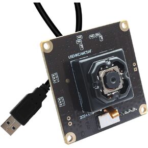 MMlove Ultra HD 4K Auto Focus Anti-Shake USB Camera Module 11MP 30fps 90° No Distortion Lens High Speed Lightburn Camera IMX258 Industrial Security Camera for PC/Laptop/Raspberry Pi