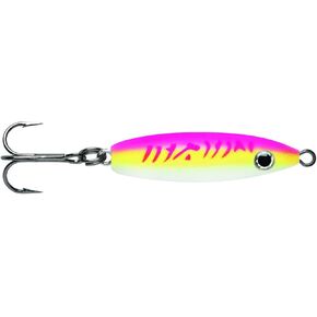 VMC Rattle Spoon 1/16 oz Glow Pink Fire UV