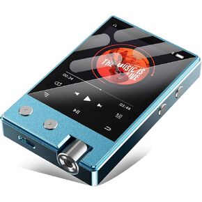 MP3 Player with Bluetooth,HiFi Lossless DSD/FLAC Digital Audio Music Player Portable,Flac DSD256/128/64 Supported,Portable 2.4" IPS Screen,64GB Micro SD Card Included,Support Up to 256GB Z12Pro