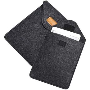 Felt Tablet Sleeve Bag 10 Inch for Fire HD 10/10.2 iPad 10th Gen, iPad 9, iPad Pro 11, iPad Air 5th Generation 10.9, Galaxy Tab S9, A9 Plus, S9 Fe, A8 S8 A7 S7, S6 Lite, 10.1 ‎Android 13, 14, black