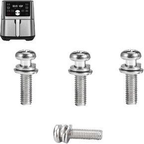 Air Fryer Screws for Instants Vortex Plus 4QT 6QT 2QT Air Fryer Basket, Upgraded Food Grade 304 Stainless Steel Self-tapping Screws for Instant Air Fryers, High Temperature Resistant