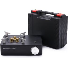 KOSHA Portable Camping Stove with Carrying Case, 3 Burner Butane Stove, Butane Gas Stove, Countertop Stove with Piezo Ignition, Windproof, 11942 BTUs Cooking Stove for Tent, Outdoor, Home, Present