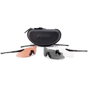 ESS Sunglasses ICE Tactical Kit Black w/Interchangeable Clear/Gray/Hi-Def Copper