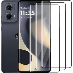 (3 Pack) For Motorola Edge 2024 Screen Protector，HD-Clear Tempered Glass Screen Protector [3D Touch][Bubble-Free][Anti-Scratch] Screen Protector Glass For Motorola Edge 2024/2023