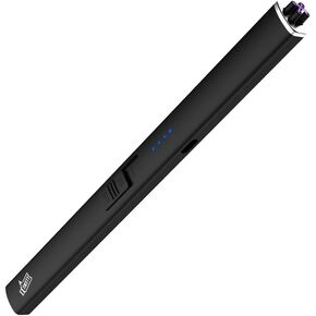 Candle Lighter,Windproof Flameless Long Lighter with Dual Arc, USB Lighter Rechargeable Lighter for Candles, Grill and Fireworks