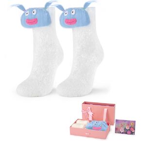 Cute Crazy Fuzzy Socks Super Soft Funny Gift for Girls Women Size 4-10