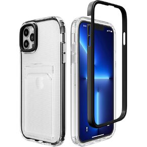 ZCDAYE Case for iPhone 11, iPhone 11 (6.1 inches) Phone Case with Card Holder, Clear Soft TPU Shockproof Phone Case for iPhone 11 (6.1 inches), Transparent