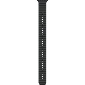 Apple Watch Band - Ocean Band (49mm) - Black with Natural Titanium Finish - Regular
