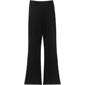 Black Dance Pants High Waisted Baggy Soft Wide Leg Trousers