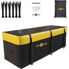 DEXSO Hitch Cargo Carrier Bag - 21 Cubic Feet (59" x 24" x 24") Waterproof Soft Shell Carrier for Car, Pickup, Truck Cargo Basket