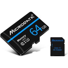 128GB TF Card with SD Adapter, U3 Ultra High Speed SD Card TF Flash Memory Card for Camera Tablet Smartphone Drone