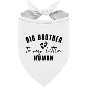 Big Brother to My Little Human Dog Bandana, Big Brother Bandana for Dog, Big Brother Bandana for Dog, Dog Bandana for Small Medium Dogs, Dog Scarf, Gift for Dog Lover (D16)