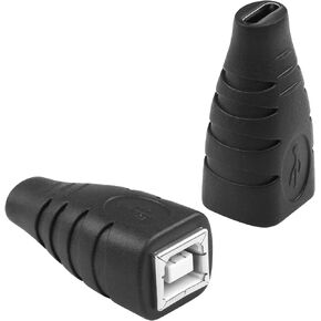 USB B to USB C Adapter USB-C Male to Printer Female Converter Data Sync & Charging Type C to USB B 2.0 Printer Adapter for Printers.Scanners.Fax Machines.Electronic Pianos Etc 2Pcs