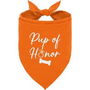 Pup of Honor Dog Bandana, Dog Wedding Outfit, My Parents are Getting Married Dog Bandana, Wedding Dog Bandana, Pet Dog Triangle Scarf, Dog Bandana for Small Medium Dogs (C22)