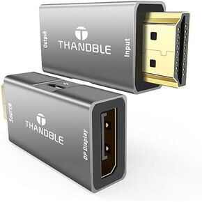HDMI to DisplayPort Adapter (4K@60Hz) HDMI (Souce) to DP (Display) Converter HDMI Male to Display Port Female Compatible with Laptops, Graphics Cards, PS5, AMD,NVIDIA (1 Pack)